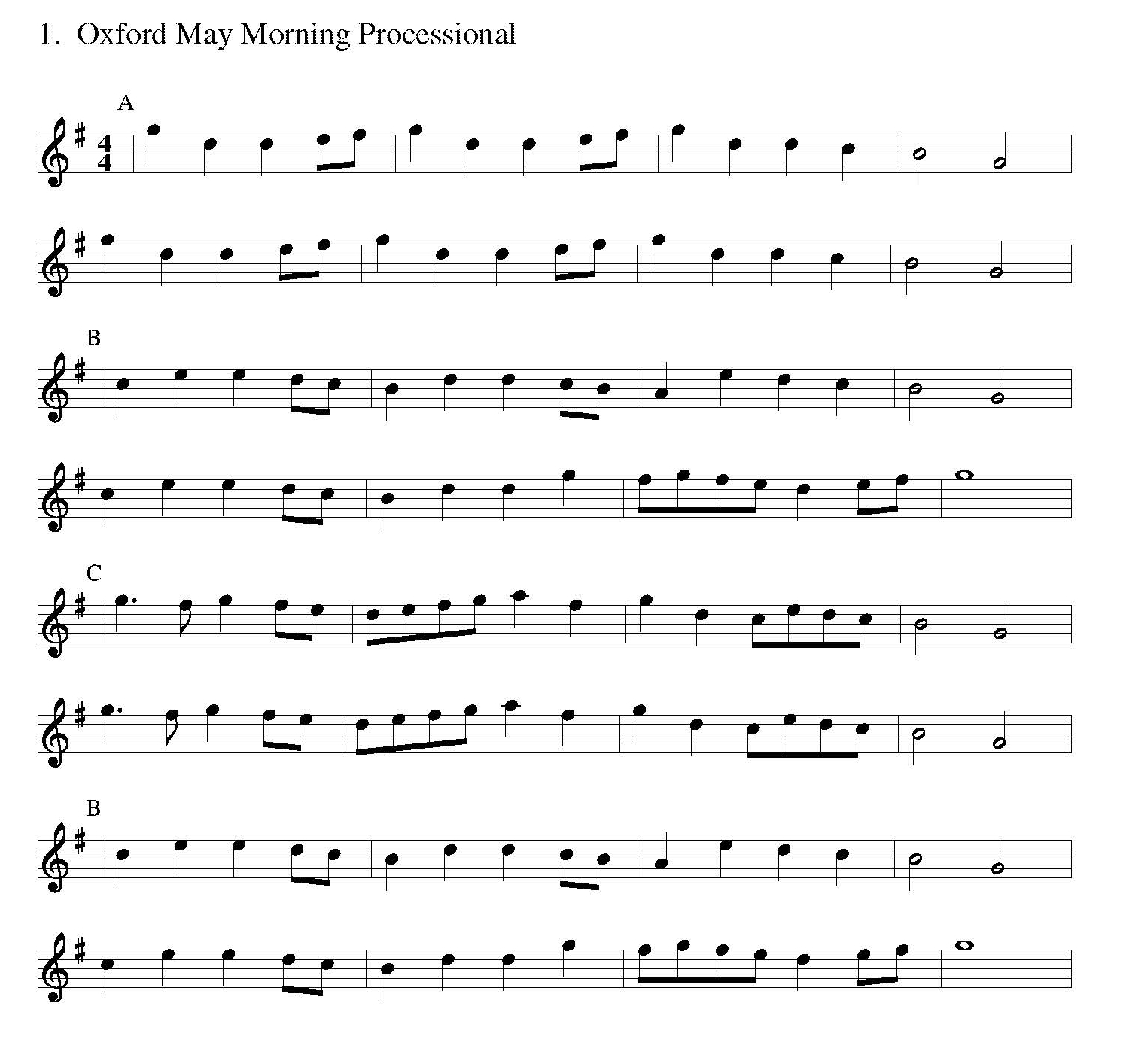 Oxford May Morning Processional